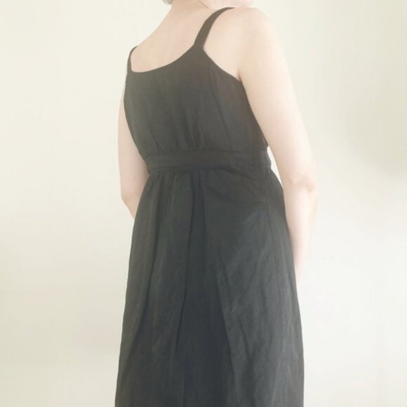 Eileen Fisher Black babydoll dress - Picture 4 of 14